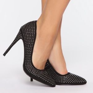 Rhinestone Pumps